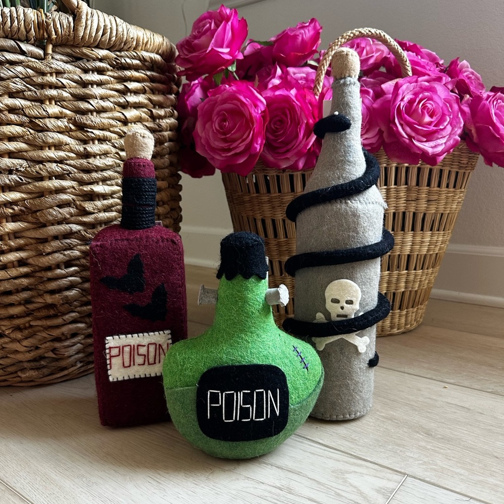 Halloween poison bottles felt decoration hocus Pocus - Picture 14 of 15